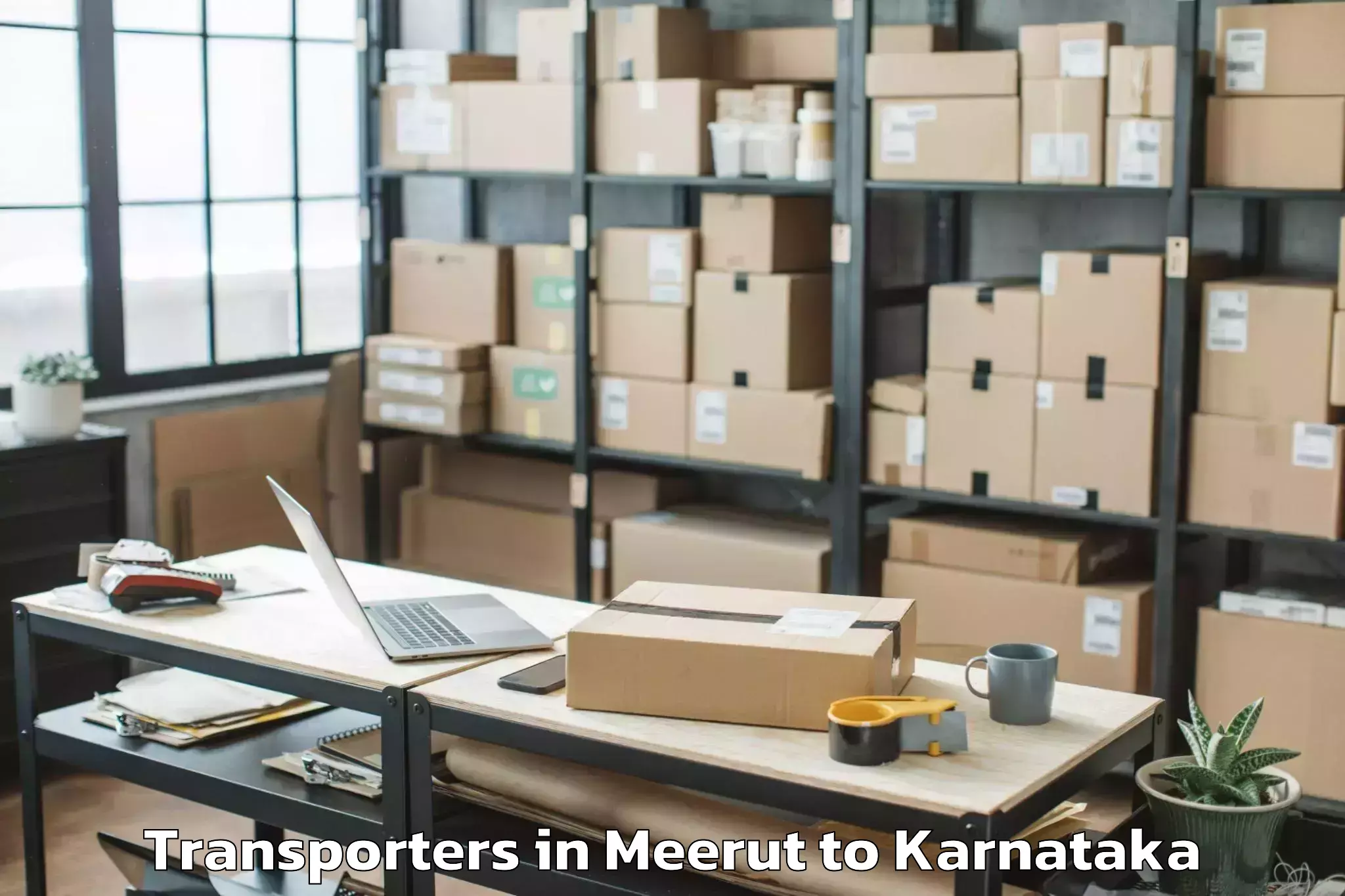 Top Meerut to Shivamogga Transporters Available